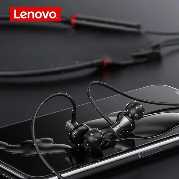 Lenovo Thinkplus HE05 Pro Wireless Neckband Earphone Brand New Headphone black - Picture 4 of 8